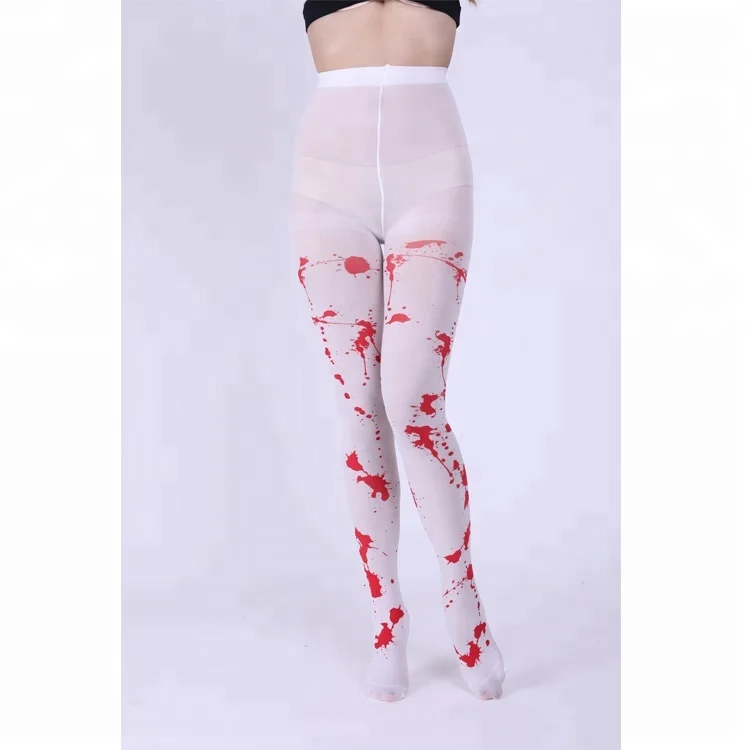 Оптовая продажа с фабрики, пикантные шелковые чулки с принтом, женские чулки