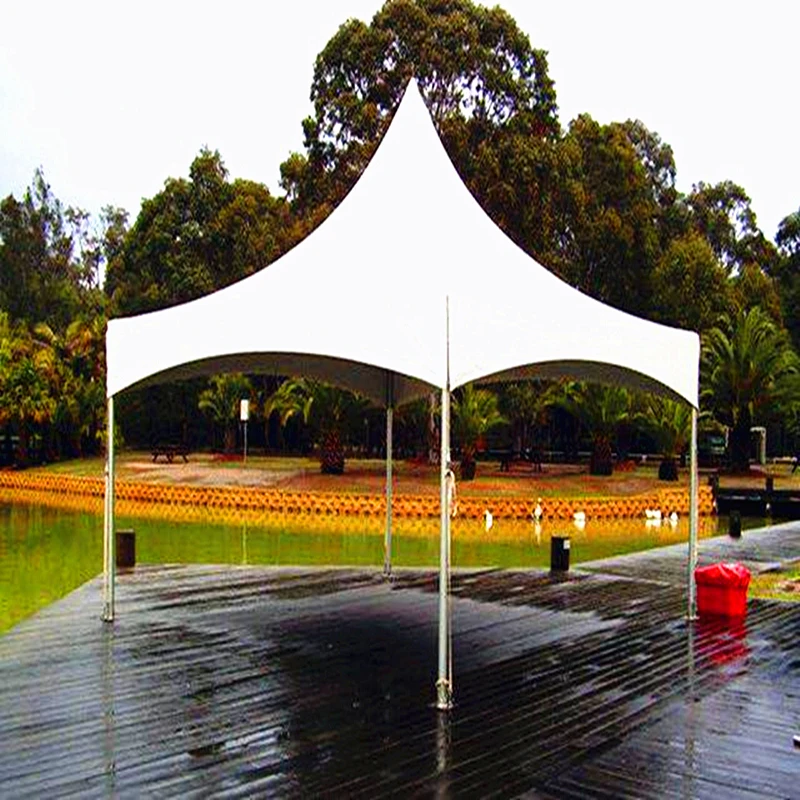 5Mx5M White Pagoda Tent with High Peak Roof