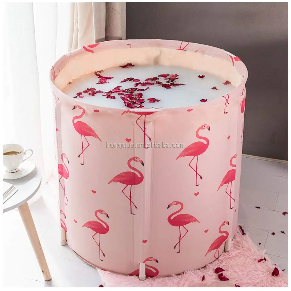 Soaking Bath Tub for Shower Stall, Inflatable Flexible Plastic Adult Size Foldable  bath tub Bathtub Bathroom Spa