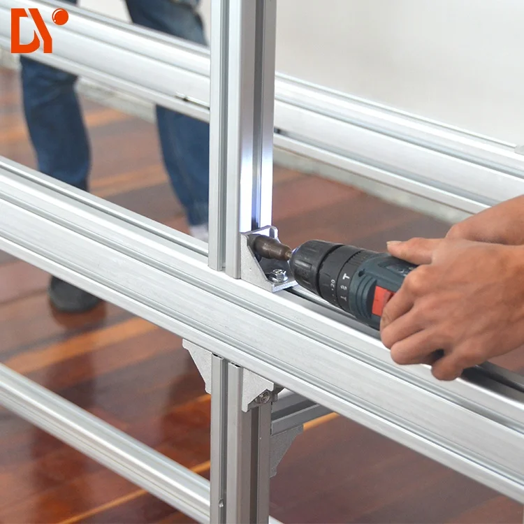 DY1128 Double Face Belt Conveyor System ESD LCD TV bench assembly line for industrial production