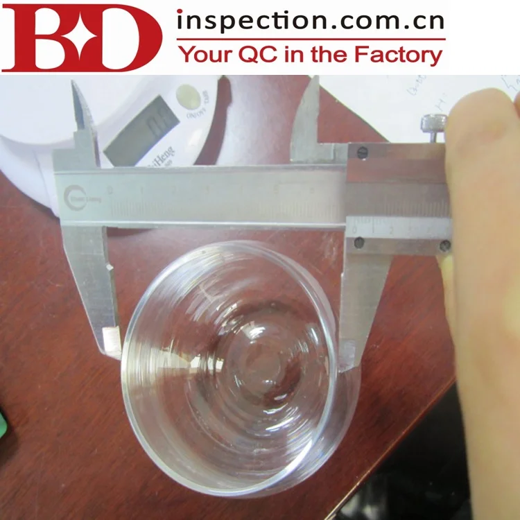Professional QC Quality Inspection Services wine glass quality control Product quality inspection in Dongguan