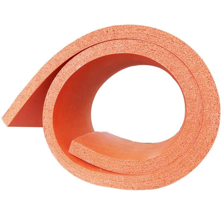 Base pad soft red silicone rubber roll with Rohs certificate