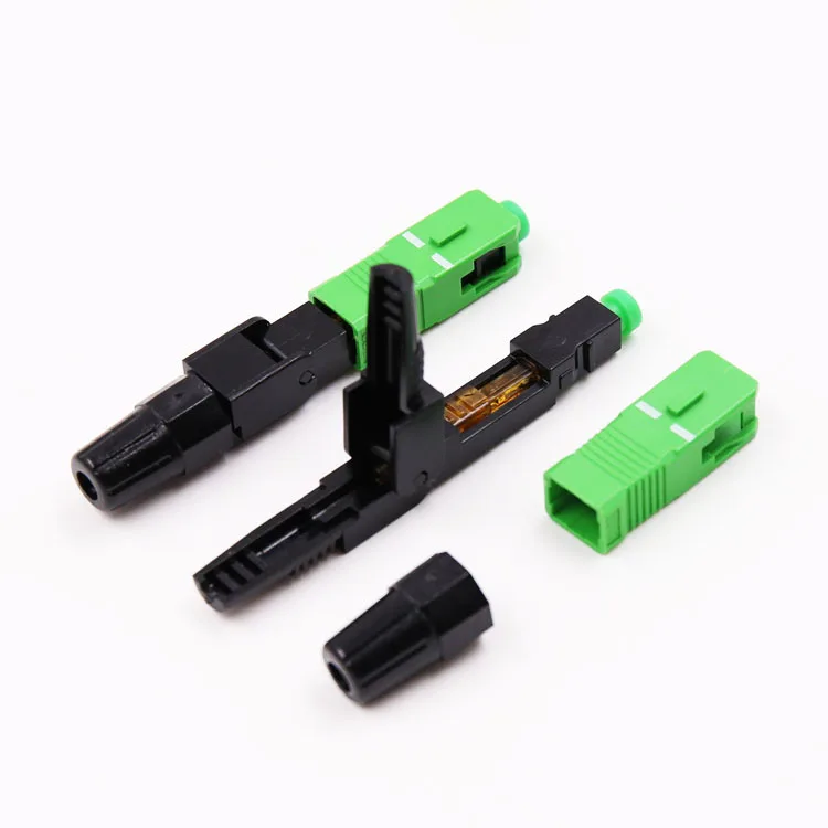 SC/UPC SC/APC SC Quick Assembly Connector for FTTH Fiber Optic Drop Cable