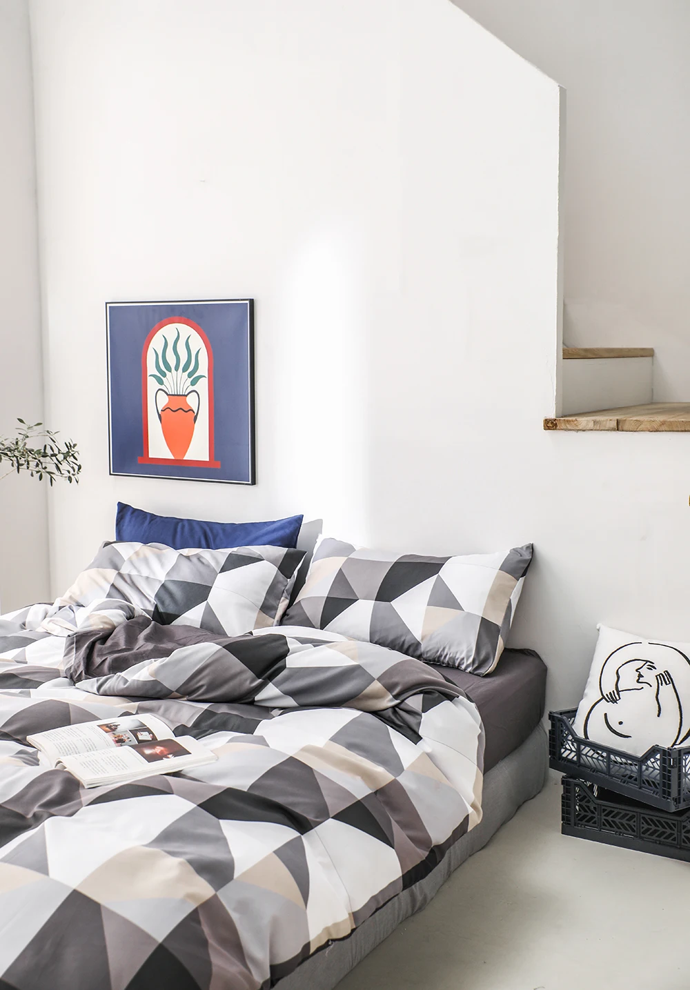 New Arrival Amazon Style 100%Cotton 200TC Duvet cover and Pillowcase Twin Queen King Size Bedding set