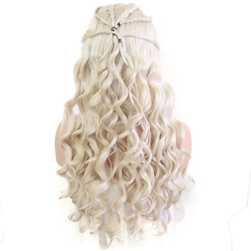 
Wholesale Heat Resistant Synthetic Lace Front Wigs wigs for black Blonde toupee Color Body Wave Long Glueless Wig With Baby Hair 