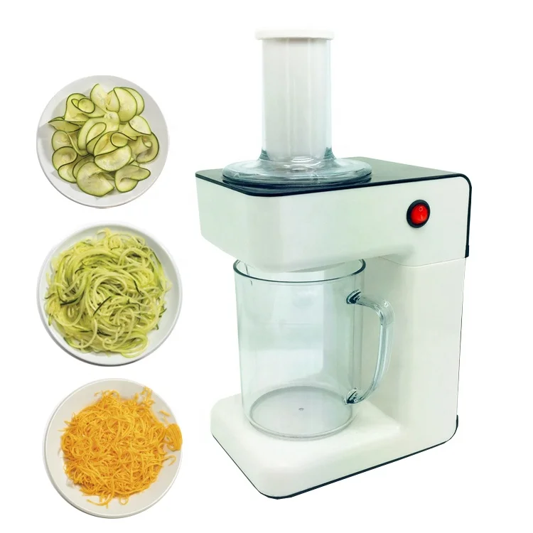 3-in-1 Vegetable Processor  3 blade spiral slicer shredder electric vegetable spiralizer