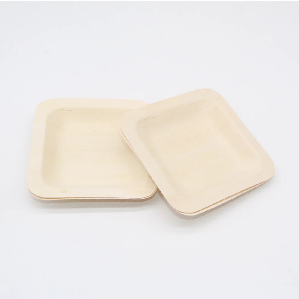 disposable bamboo wooden mini tableware