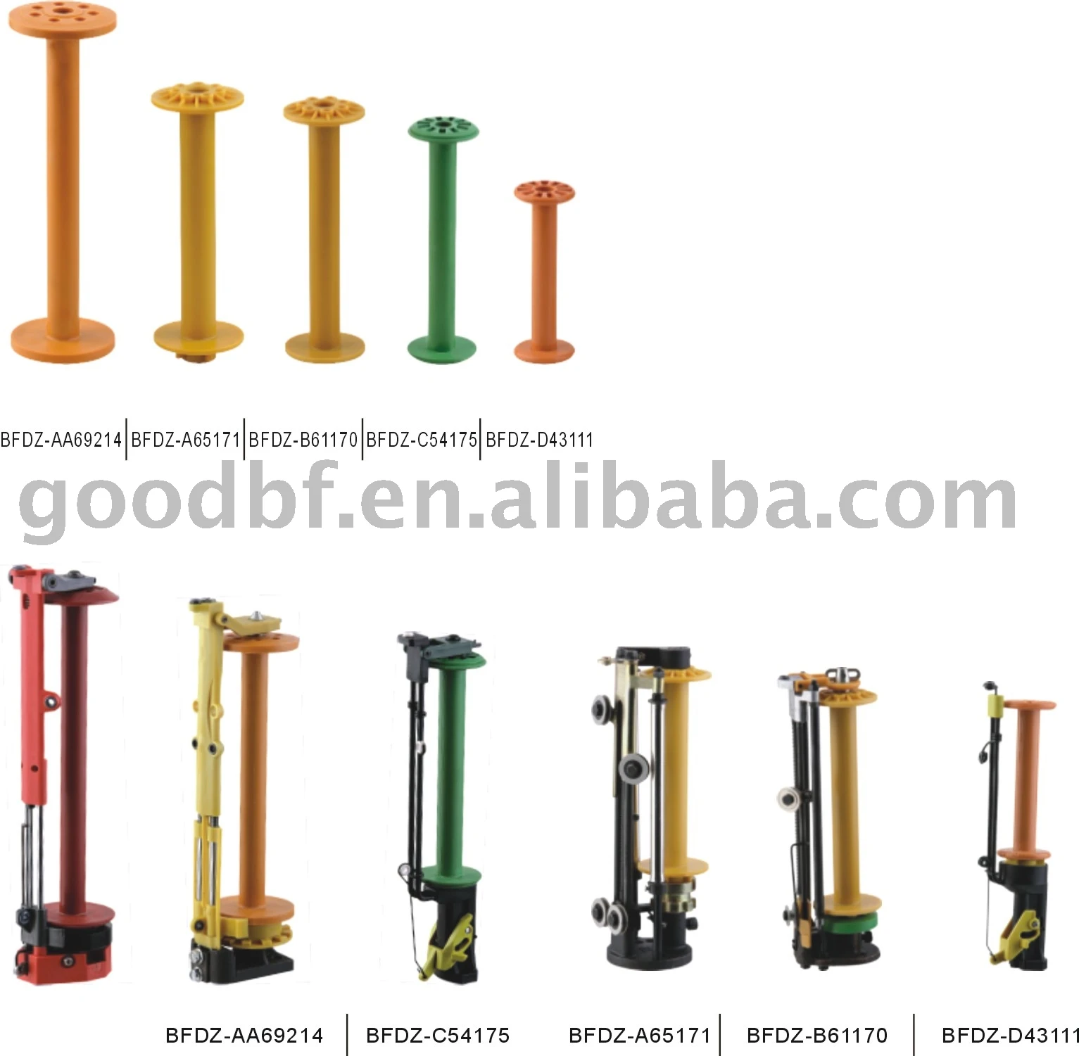 шпинделя и катушка для оплетки машины