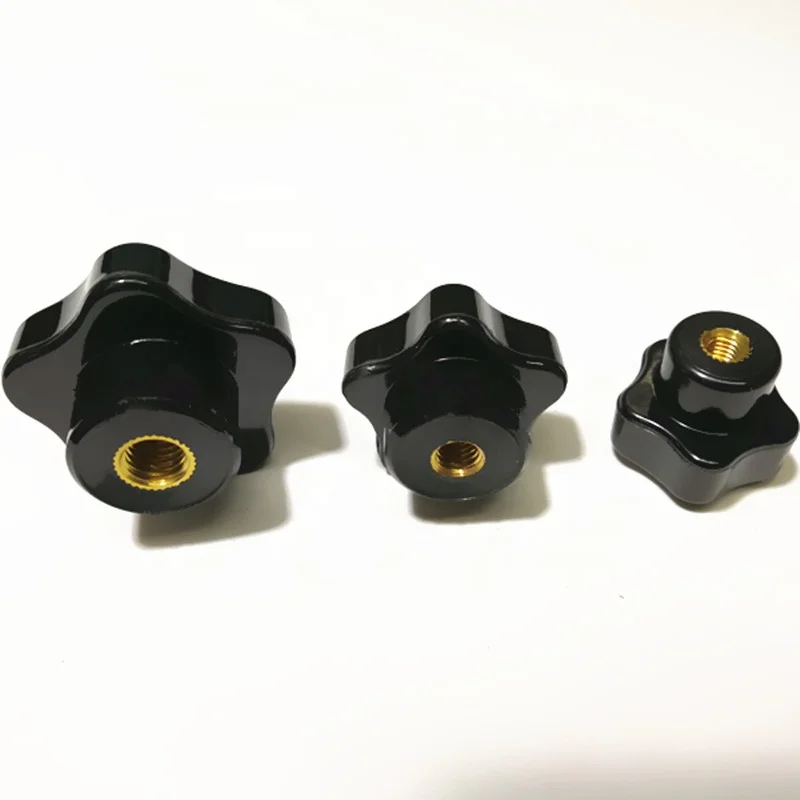 Звездный зажимный винт, пластиковая звезда ручка захвата болт, ручка станок