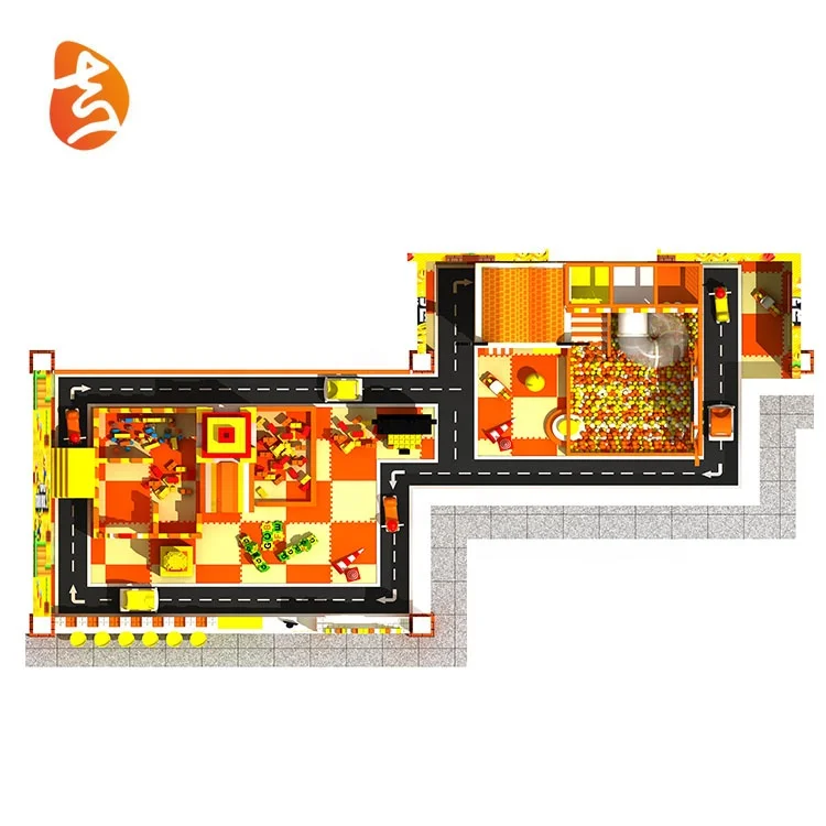 Children amusement park foam block kids play area indoor playground game zone equipment for baby park