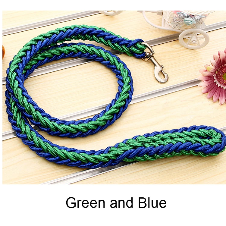 Высококачественный нейлоновый сверхпрочный плетеный поводок для собак среднего и большого размера