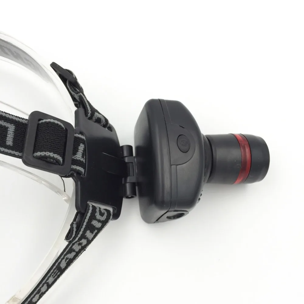 Cheap Plastic AAA Battery LED Headlight 3 Modes Adjustable Focus Zoom LED Headlamp flashlight head