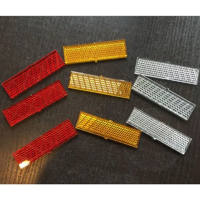 7.9x2.1cm plastic reflector reflective panel strip for road studs
