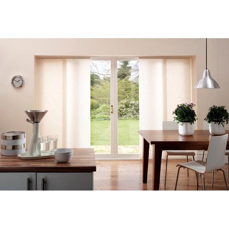 Высокое качество дешевая Декор интерьер дизайн Windows шнур-Бесплатный панель Трек слепых вертикальные жалюзи