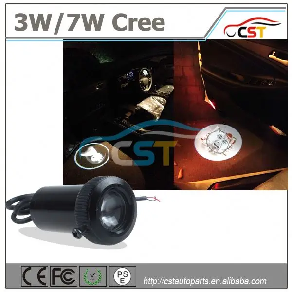 12v/24v 7w привело двери автомобиля логотип света настройки дазерная дверью свет