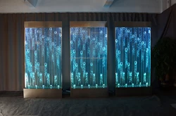 Programmable Pattern of Water Bubble wall With the Bubbles Amazing Landscape Room Divider