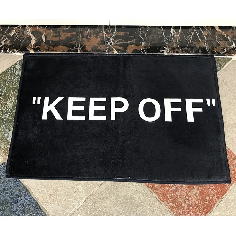 
50*80cm Coral Fleece KEEP OFF Doormats For Bedroom Room Welcome Front Door 