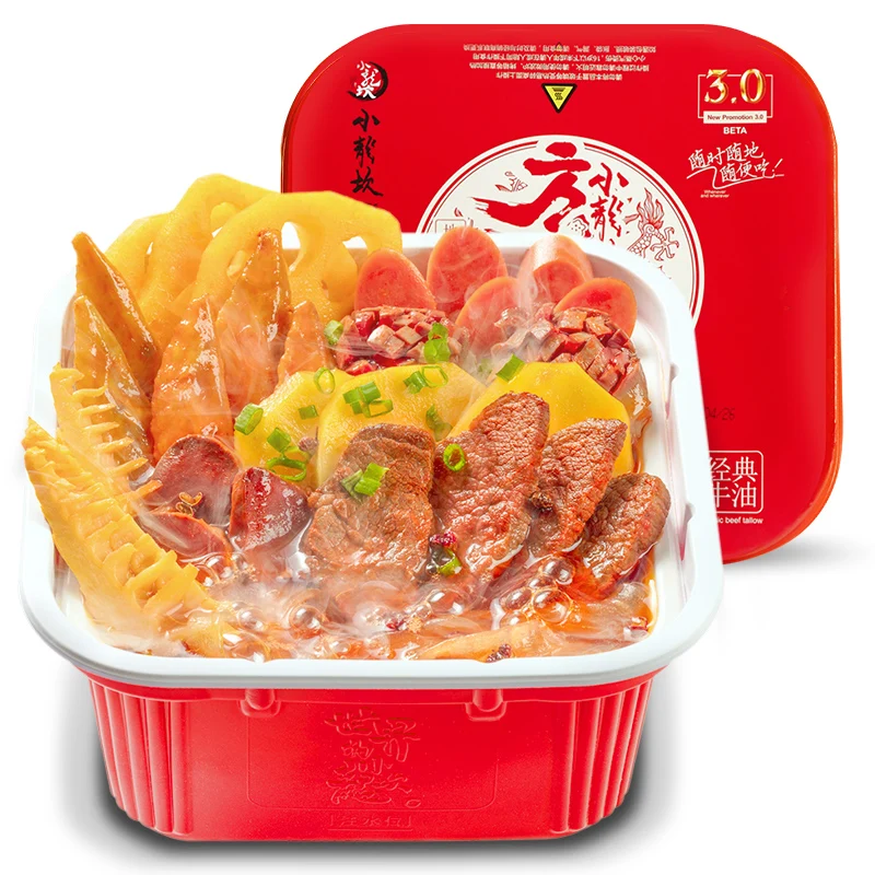 
418 г Xiaolongkan мясо овощи самонагревающийся Hotpot удобный мгновенный Hotpot 