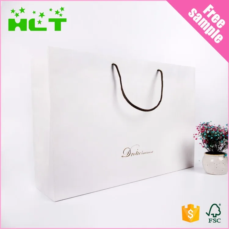 Пользовательский логотип, перерабатываемая ручная упаковка, пакет из крафт-бумаги, сумка для покупок с ручкой