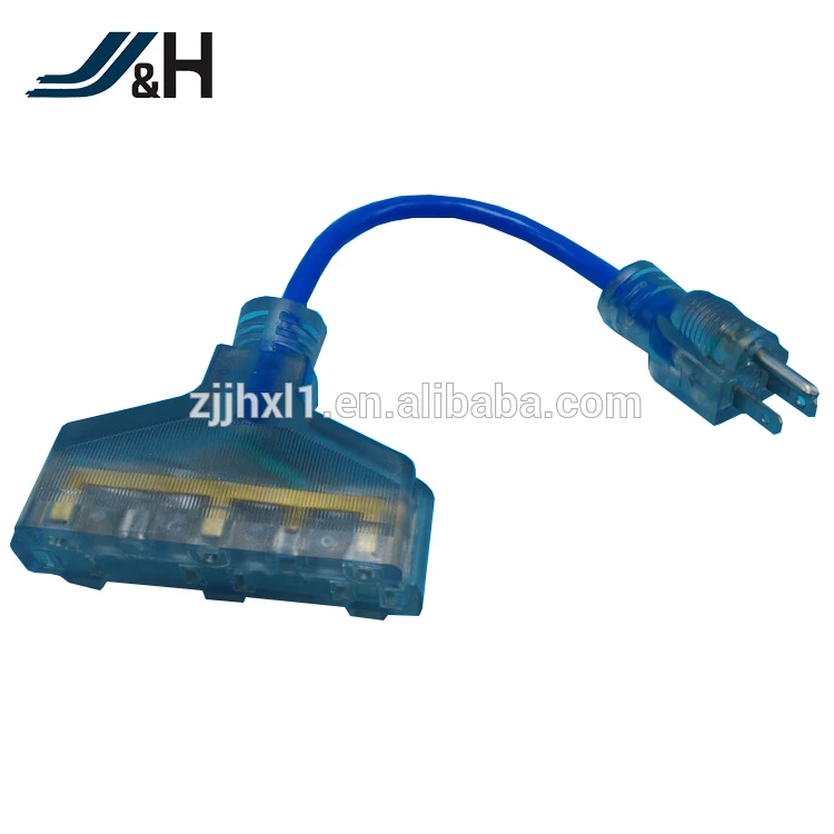 ETL 10 футов 16/3 SJTW кабель 3 зубец удлинитель с 3 электрическая розетка