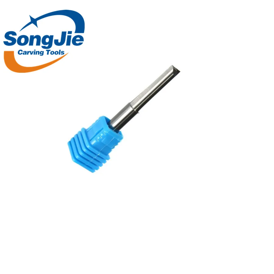 SHK 6mm Double flute straight engraving bits engraving and milling tools with high material