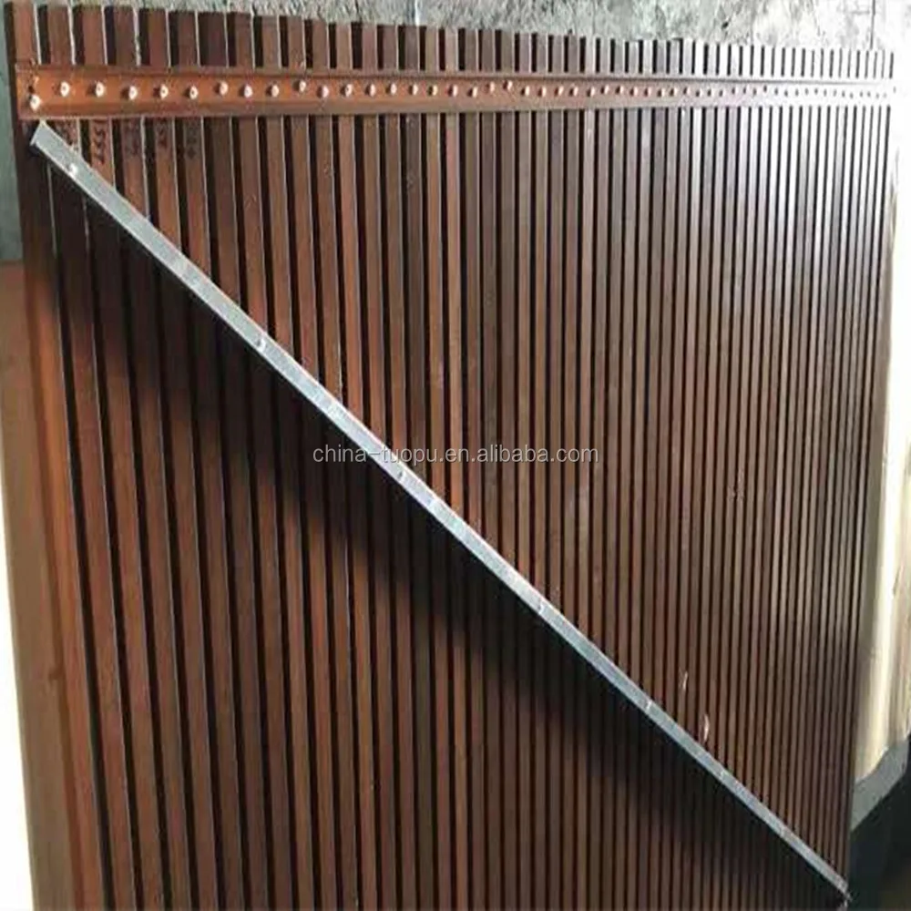 
Wooden Grain Timber Veneer Aluminium Profile Facade For Main Door 
