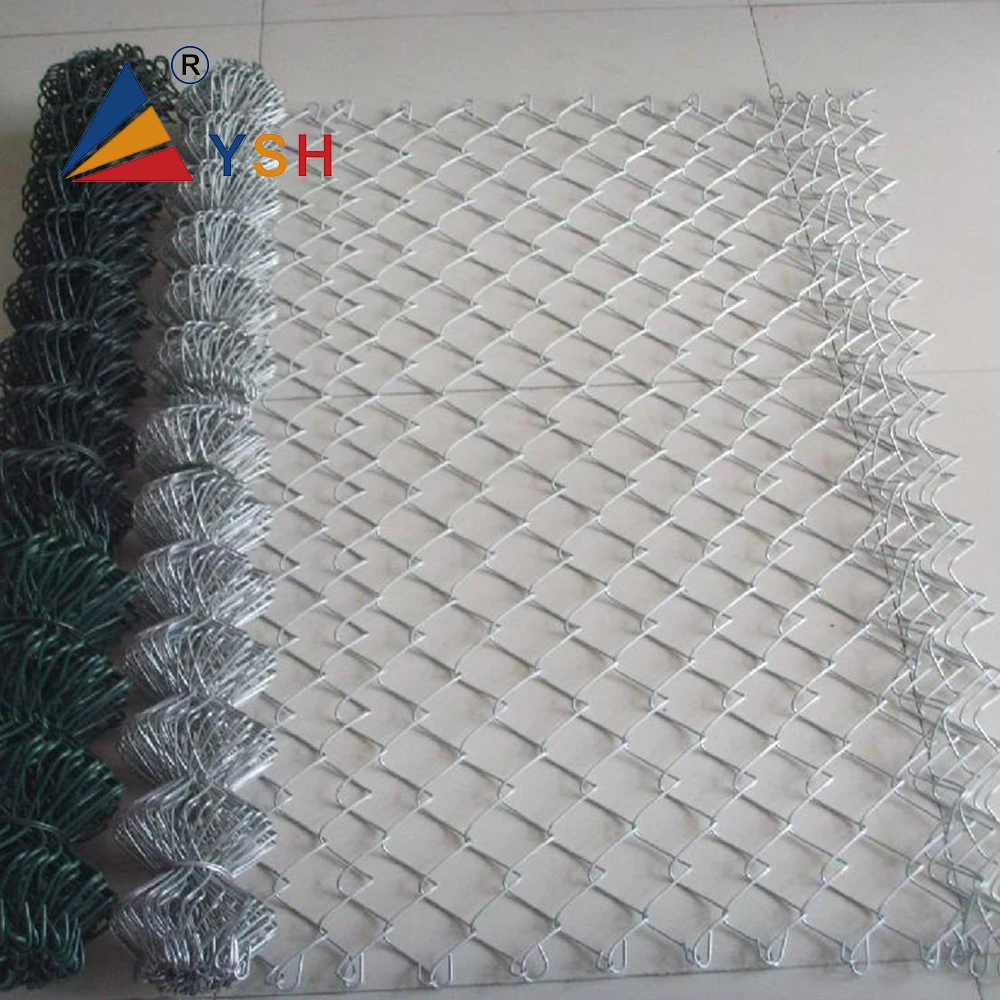 Mesh size 60*60mm proof Tennis court chain link wire mesh fence