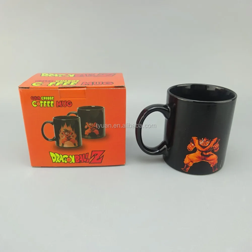 dragon ball z heat color changing coffee morphing mug