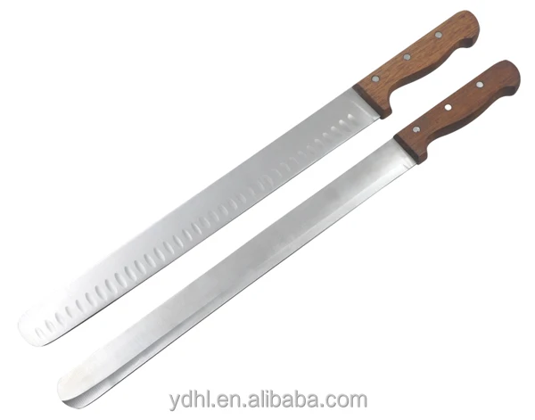 Нож для хлеба длиной 14 дюймов с деревянной ручкой