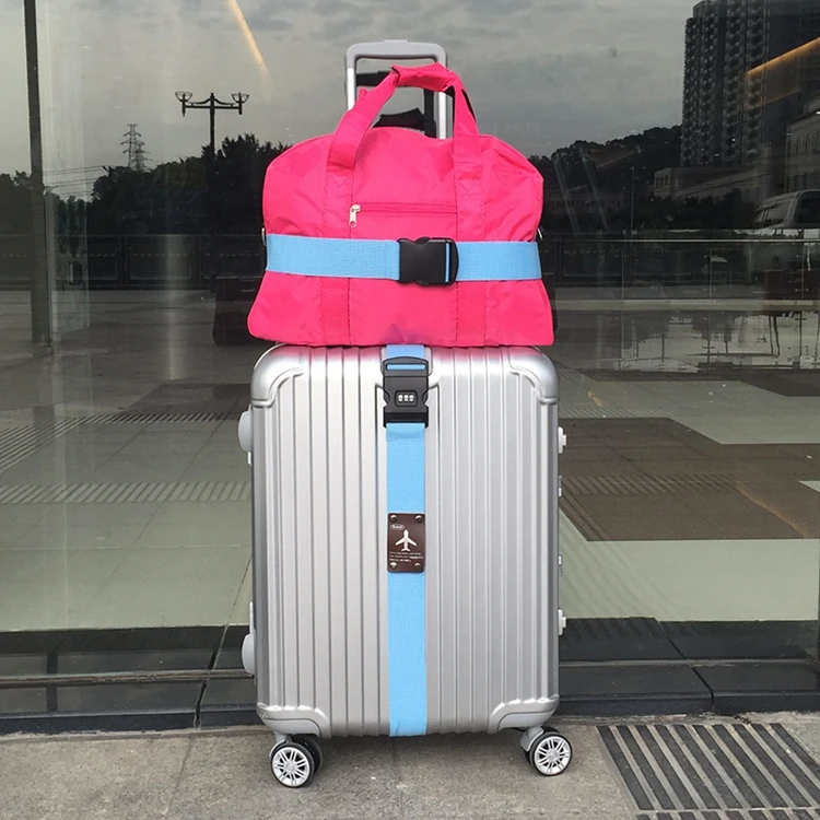 Custom Personalized Scale Lock Adjustable Cross Luggage Strap