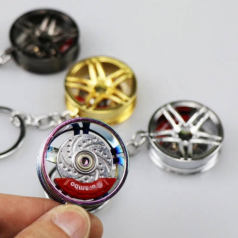 
s600 s63 s65 cl63 AMG RS wheel hub keyring auto rim JDM Keychain with disc brake 