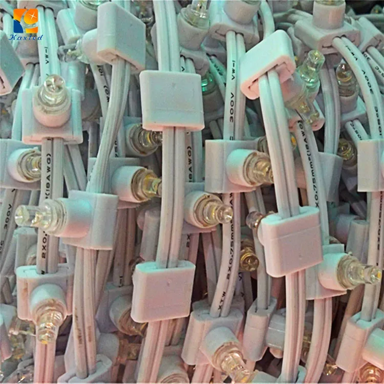 LED Clip Lights White PVC Cable Twinkle Copper Wire Light Led String 666L Colored Box Outdoor 100M Christmas Tree Decoration 10m