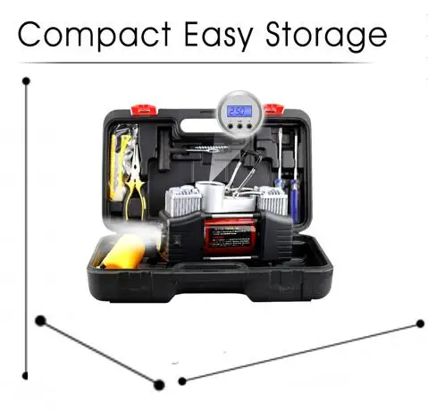 Professional dc 12v car air compressor heavy duty air compressor