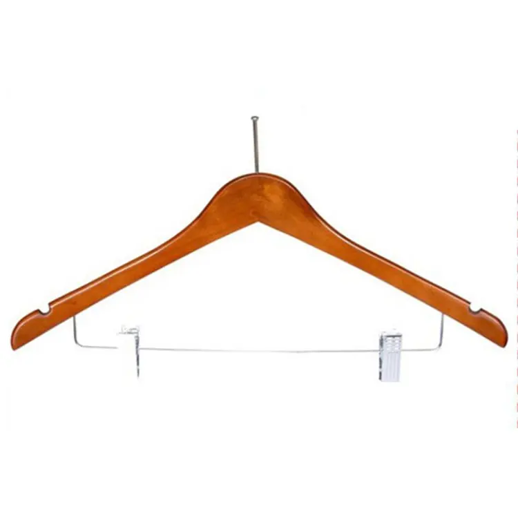 Китай оптовая продажа Противоугонная деревянная вешалка для гостиницы