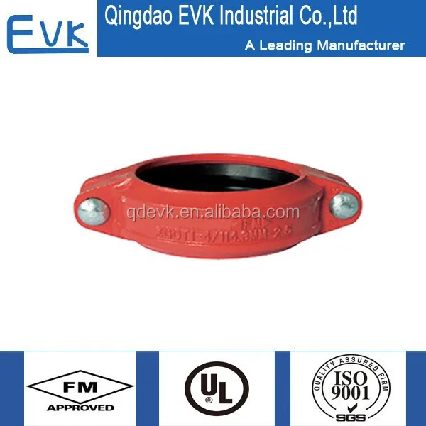 6 inch Grooved Rigid Pipe Clamps Ductile Iron Pipe Coupling