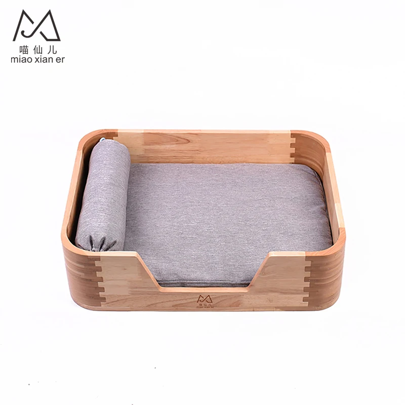 2019 hot sale factory direct supply Solid Wood Cat Bed Cat Furniture
