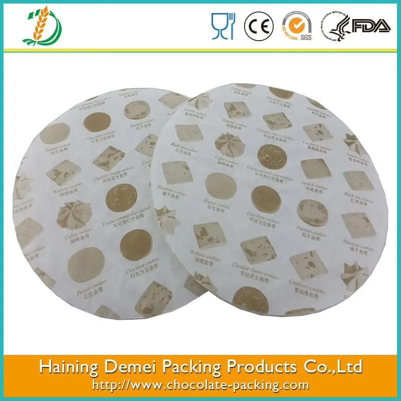 
7ply 4mm food grade chocolate paper cushion pad white paper pad logo printed 