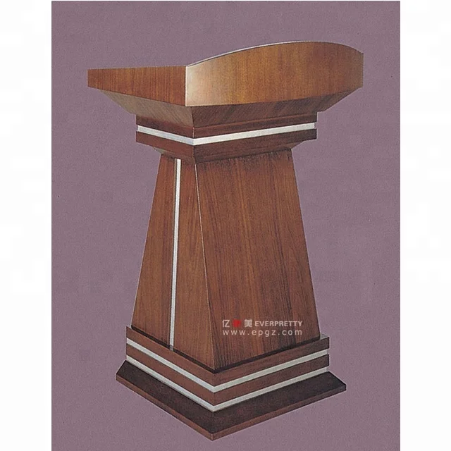 Высокое качество современный деревянный церковной кафедры дизайн подиум трибуна