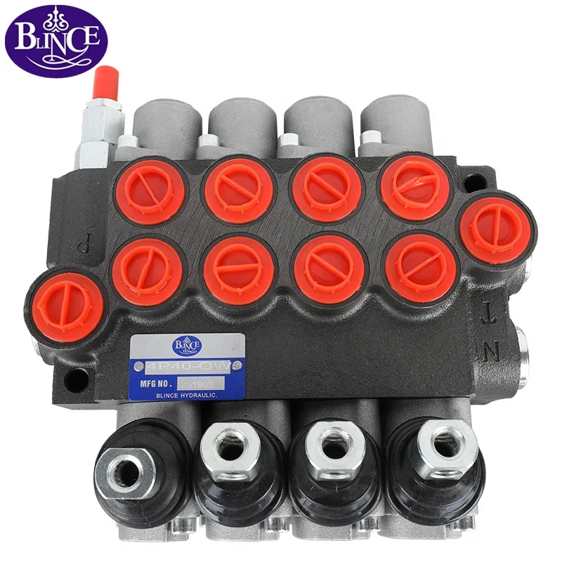 5 катушки 40LPM моноблок гидравлический направленный клапан управления для комбайн