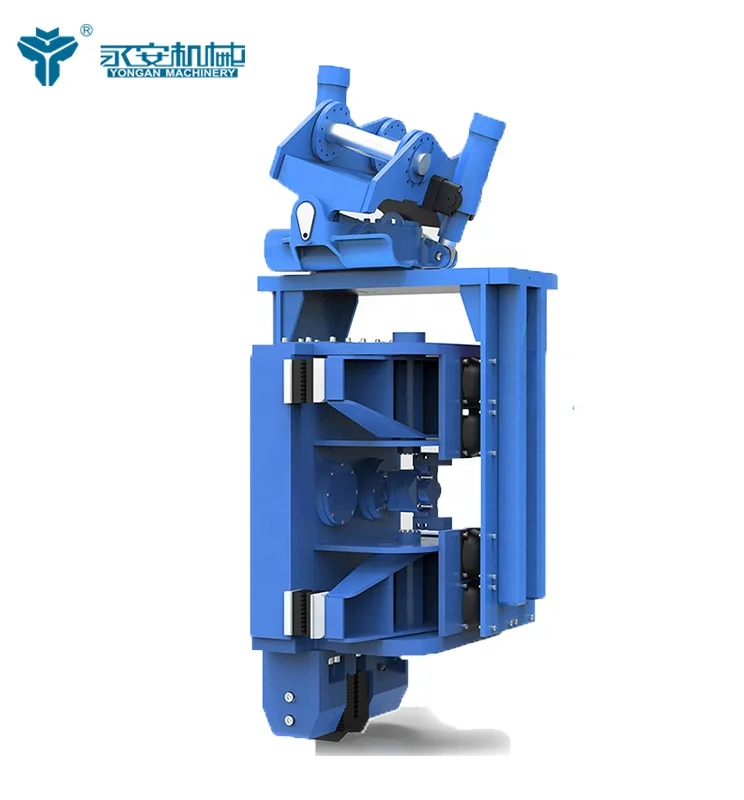 Sidegrip Vibro Hammer Pile Driver Excavator Vibratory Hammer for Sheet Pile Driving TALOS 55