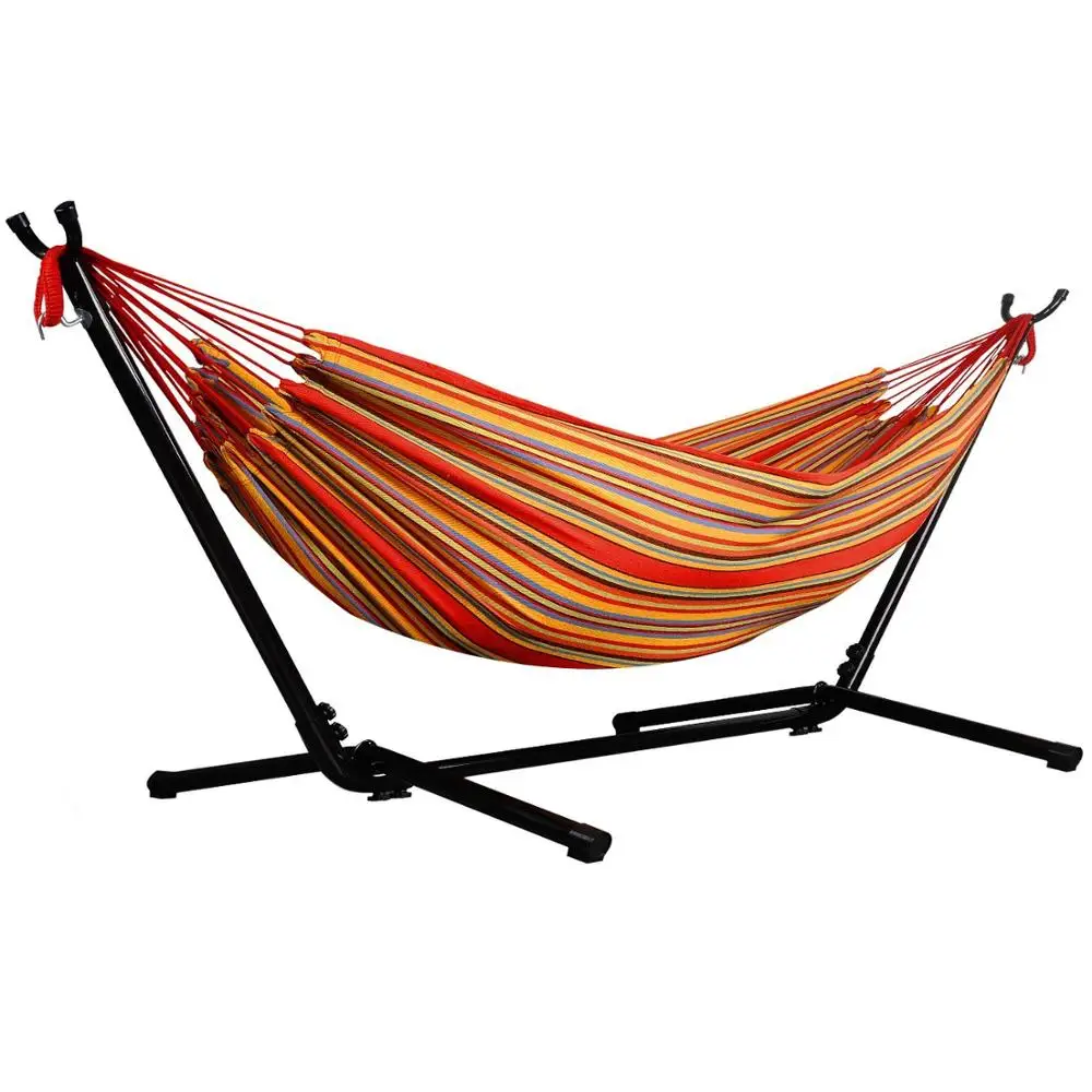 Metal Frame DIY Portable Hammock Stand With Double Hammock