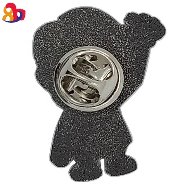 Professional Custom Leader Celebrity Zinc Alloy Cartoon Pattern White Hair Men Lapel Pin