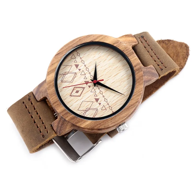 BOBO BIRD 2020 fashionable bamboo wooden watches men quartz wood watch relojes hombre clock