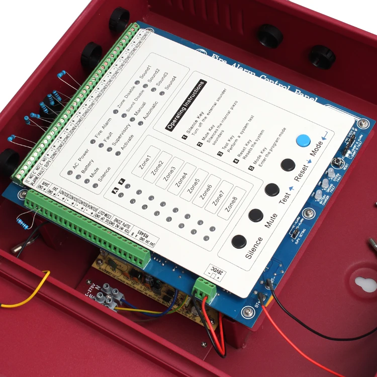 High Quality 8 zone Conventional Fire Alarm Control Panel
