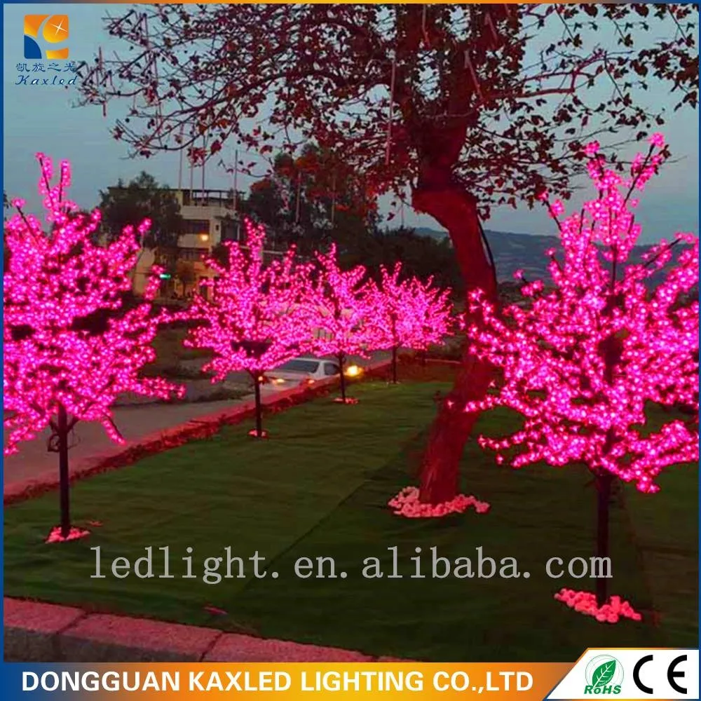Garden Christmas Lighting Outdoor Decorative Led Cherry Blossom Tree Light Green 40 220V 75 70 Led Holiday Decoration Light Ip44