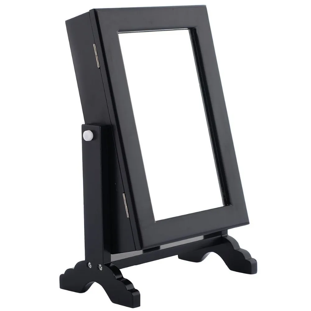 Черный маленький шкаф, зеркальная Подставка для ювелирных изделий