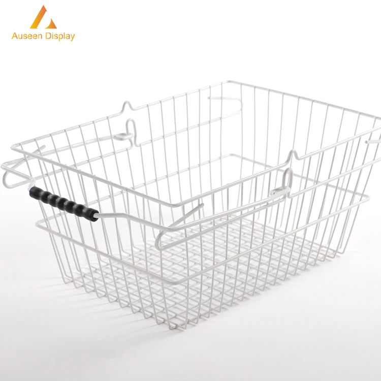 
Modern design metal wire shopping basket for supermarkets and retails/handy basket case/ 