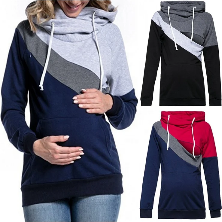
Fashion Nursing Wear Maternity Nursing Tops Breastfeeding Clothing Clothes Breastfeeding Nursing Hoodie Adult Feeding Top Shirt 