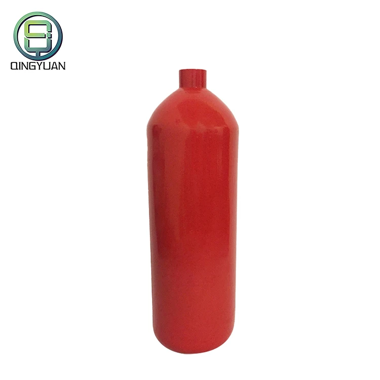 industrial used red small steel  Seamless empty co2 gas fire extinguisher cylinder for sale