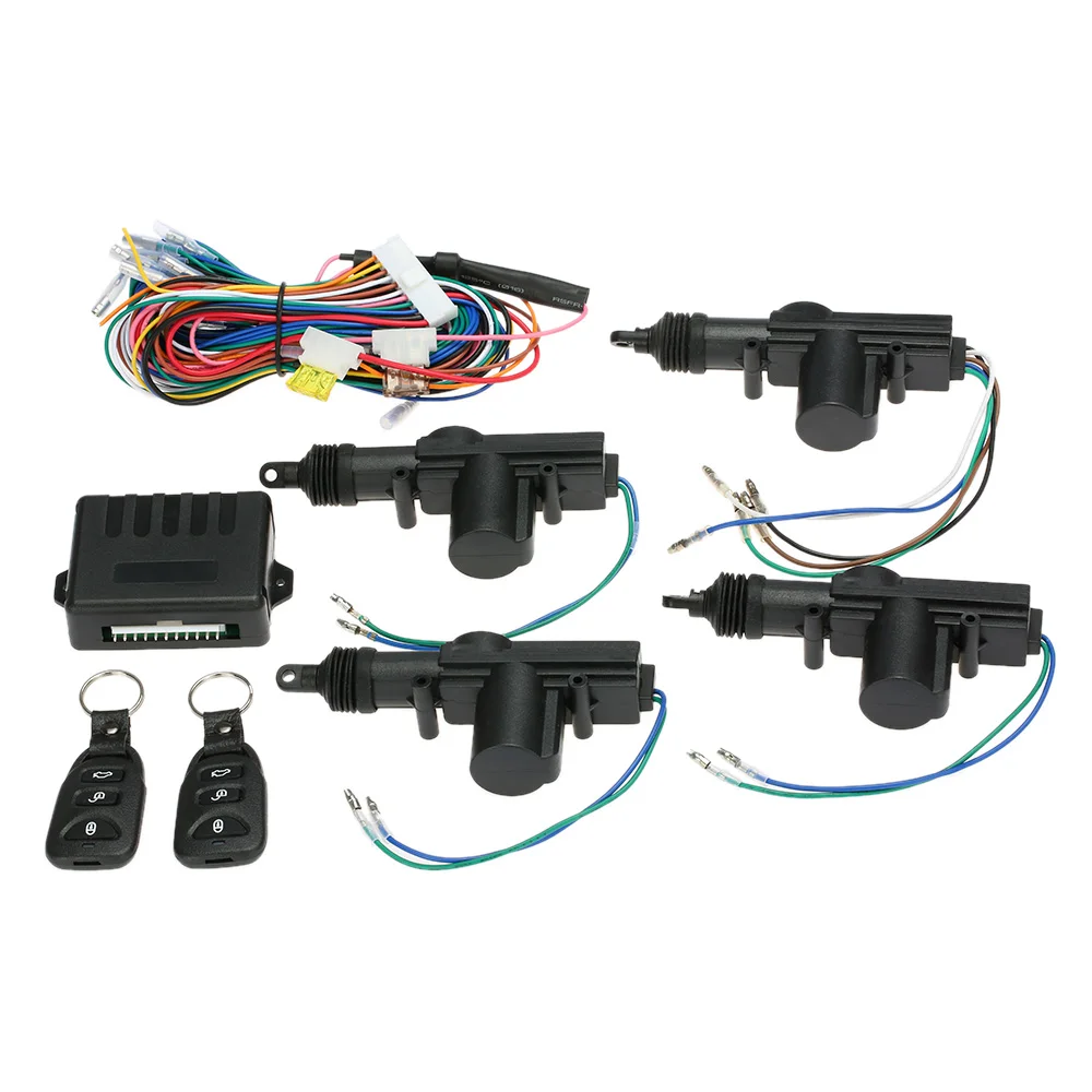 Universal Car Door Lock Keyless Entry System Remote Central Control Locking Kit with Trunk Release Button